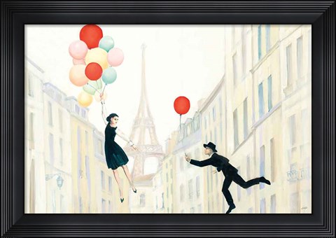 Framed Aloft In Paris I Print