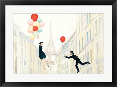 Framed Aloft In Paris I Print