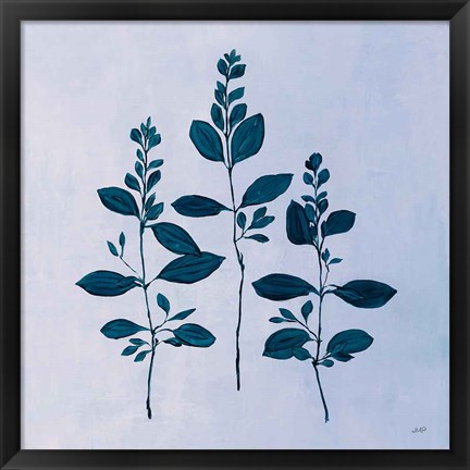 Framed Botanical Study IV Blue Print