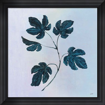 Framed Botanical Study III Blue Print