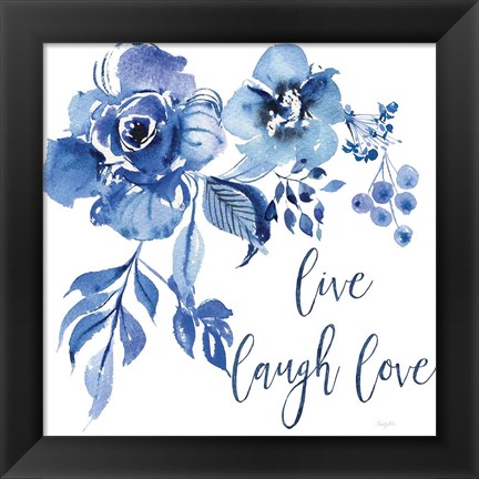 Framed Delft Delight III Live Print