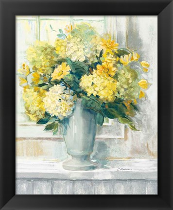 Framed Endless Summer Bouquet II Yellow Print