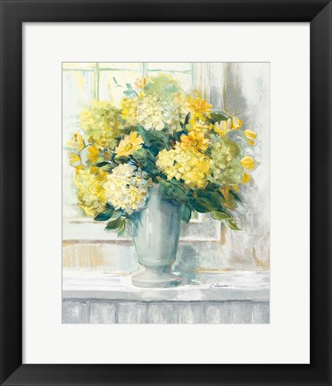 Framed Endless Summer Bouquet II Yellow Print