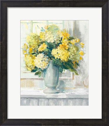 Framed Endless Summer Bouquet II Yellow Print