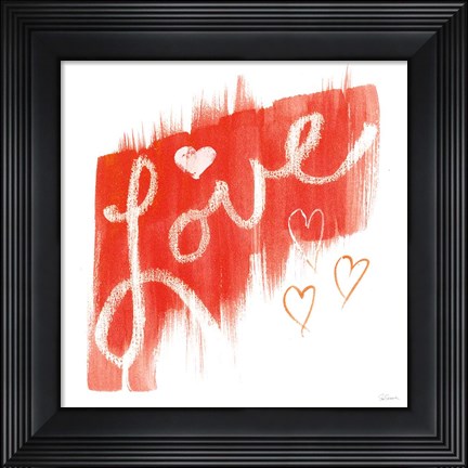 Framed Painted Love Print