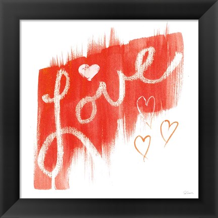 Framed Painted Love Print