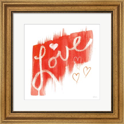 Framed Painted Love Print