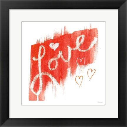 Framed Painted Love Print