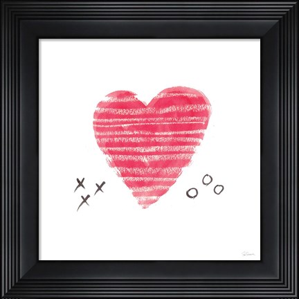 Framed Xs and Os Print