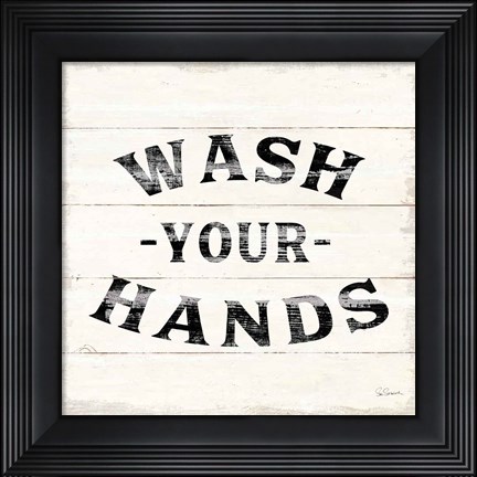 Framed Shiplap Bath IV Print