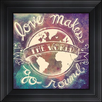Framed Universe Galaxy Love Makes Print