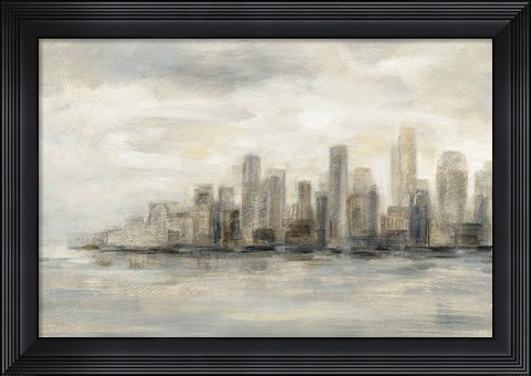 Framed Manhattan Low Clouds Print