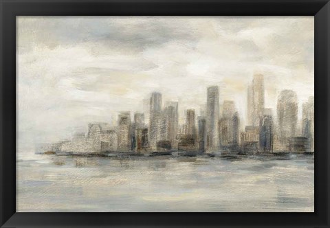 Framed Manhattan Low Clouds Print