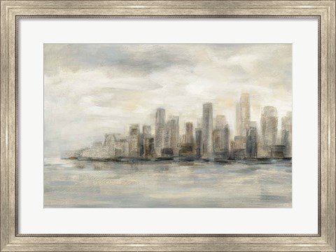 Framed Manhattan Low Clouds Print