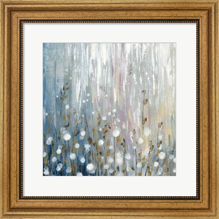 Framed January Branches Flowers Print