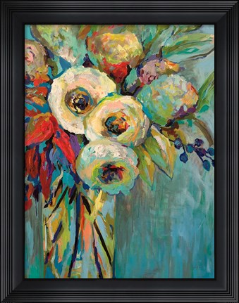 Framed Mod Floral Print