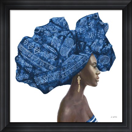 Framed Pure Style II Blue Print