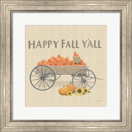 Framed Heartland Harvest Moments IV Happy Fall Print
