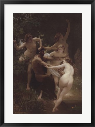 Framed Nymphs and Satyr Print