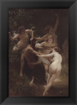 Framed Nymphs and Satyr Print