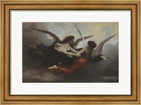 Framed Une Ame Au Ciel (A Soul in Heaven), 1878 Print
