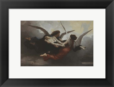 Framed Une Ame Au Ciel (A Soul in Heaven), 1878 Print