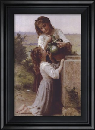 Framed At the Fountain Print