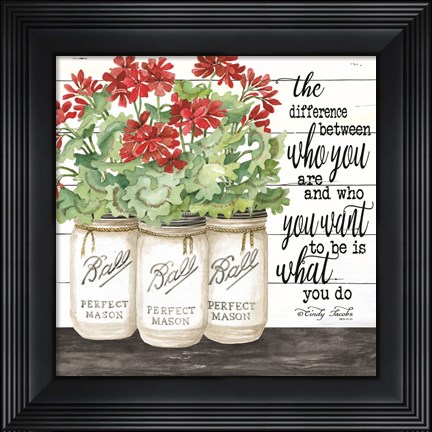 Framed White Jars - What You Do Print