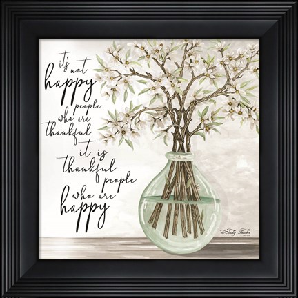 Framed Thankful People Print