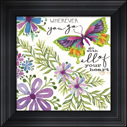 Framed Wherever You Go Print