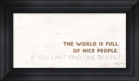 Framed Nice People Print