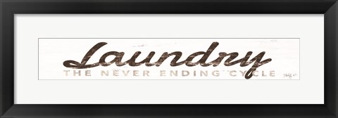 Framed Laundry - The Never Ending Cycle Print