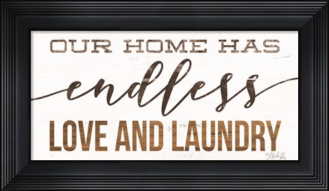 Framed Endless Love and Laundry Print