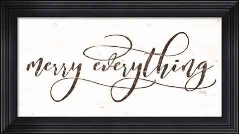 Framed Merry Everything Print