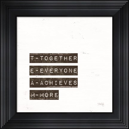 Framed TEAM Print