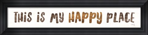 Framed My Happy Place Print