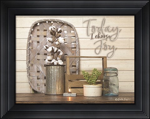 Framed Today I Choose Joy Print