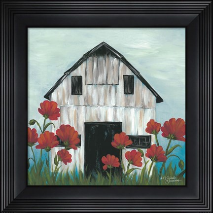 Framed Poppies Print