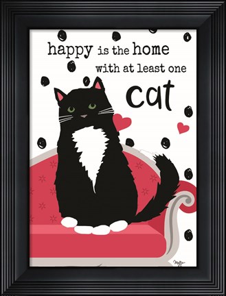 Framed At Least One Cat Print