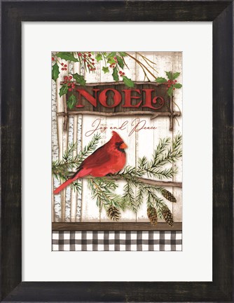 Framed Noel Cardinal Print