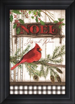 Framed Noel Cardinal Print