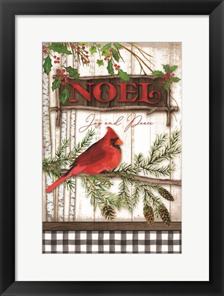 Framed Noel Cardinal Print