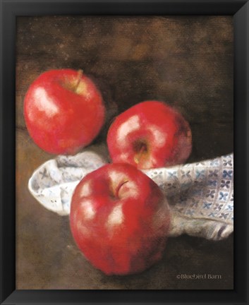 Framed Apples and Quilt Print