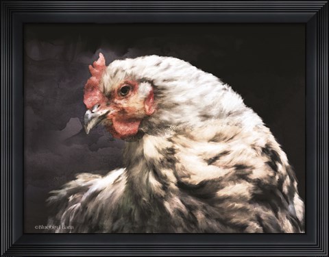 Framed Rooster Portrait Print