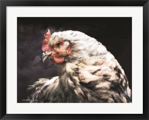 Framed Rooster Portrait Print