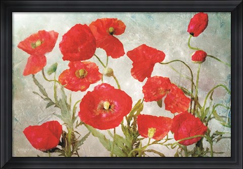 Framed Poppies Print