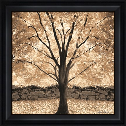 Framed Gold Canopy Tree Print