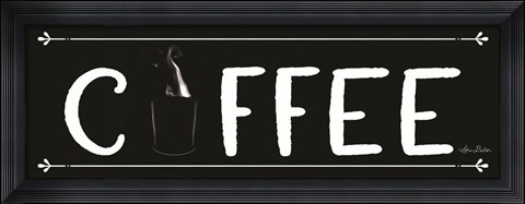Framed Coffee Banner Print