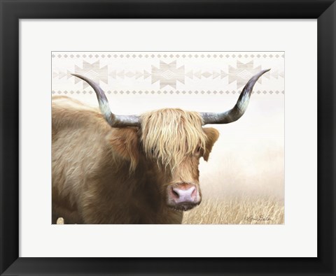 Framed Get Your Horns Up Print