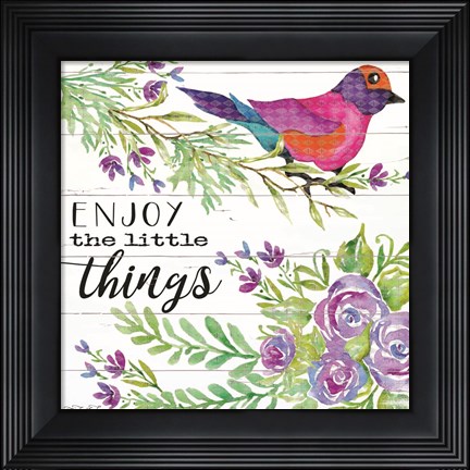 Framed Enjoy Little Things Print